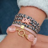 Set de bracelets pastille pêche